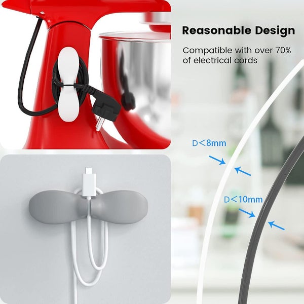 3 Pcs Appliance Cord Organizer Adhesive Organizer For Small Appliances Kitch Carousel 5
