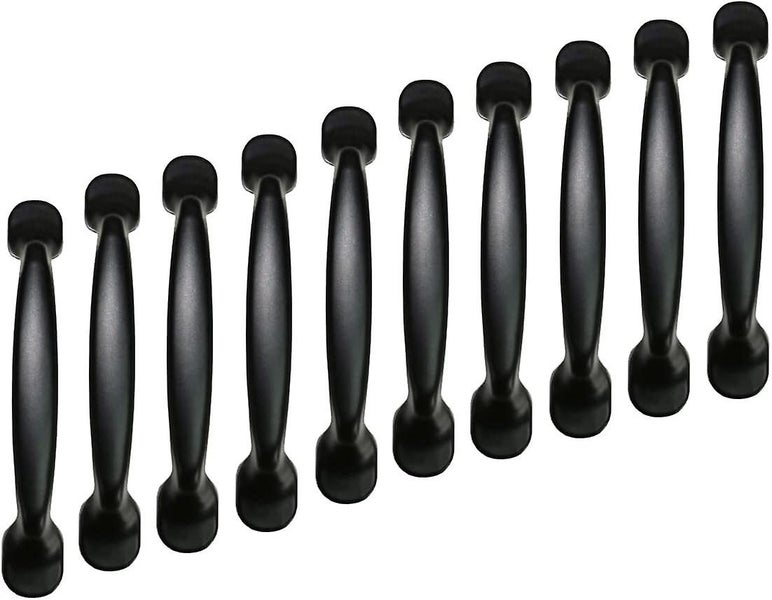 10 Units Black Aluminum Cabinet Door Drawer Handles Knobs Cupboard Pull Handle Carousel 1