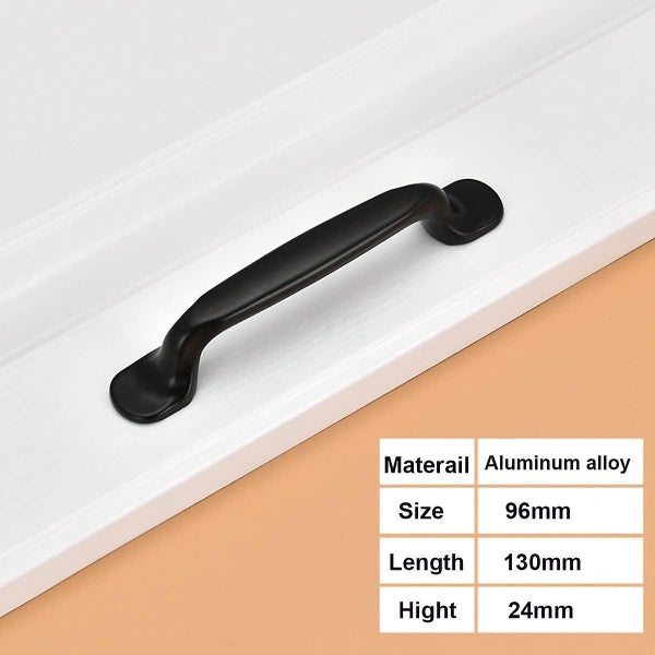 10 Units Black Aluminum Cabinet Door Drawer Handles Knobs Cupboard Pull Handle Carousel 2