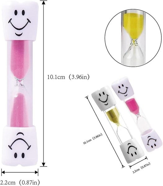 2 Pcs Hourglass Clock Smiling Hourglass Clock Suitable For Children To Play Carousel 2