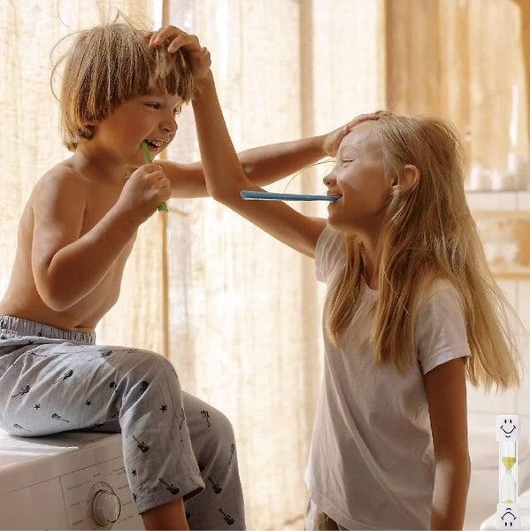 2 Pcs Hourglass Clock Smiling Hourglass Clock Suitable For Children To Play Carousel 5