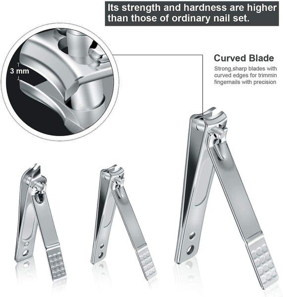 Stainless Steel Nail Clippers Set Professional Manicure And Pedicure Kit Nai Carousel 4