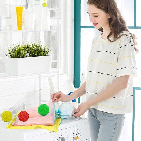 8 Pieces Drying Balls 6.8cm Washing Ball Washing Machine Ball Dryer Ball Hair Carousel 5