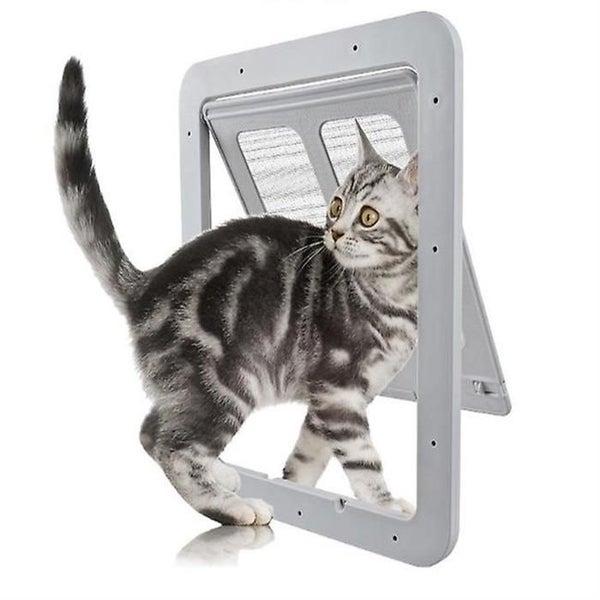 White Dog Screen Door external Size 29cm X 24cm Pet Screen Door With Lock F Carousel 5