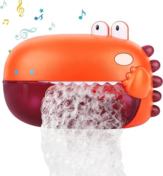 Castle Baby Bath Toy Bubble Machine Bath Toy Dinosaur Bubble Maker For Kids Carousel 1