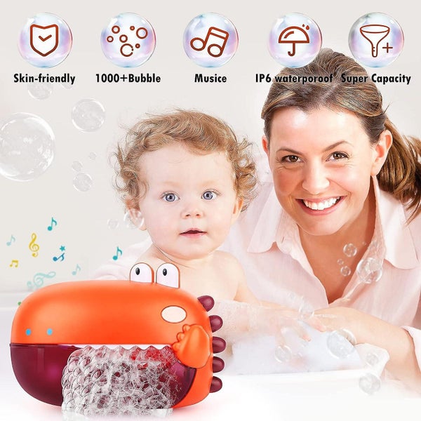 Castle Baby Bath Toy Bubble Machine Bath Toy Dinosaur Bubble Maker For Kids Carousel 2