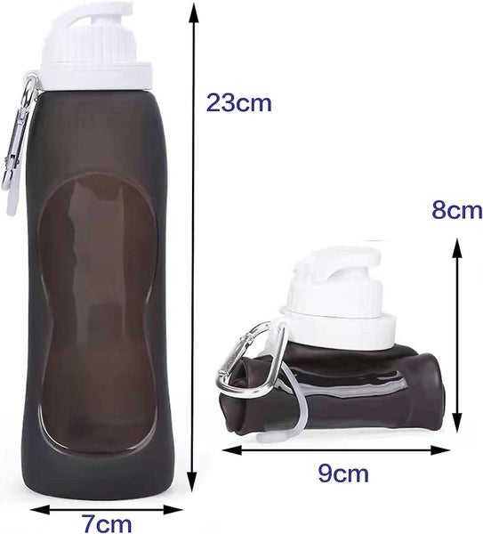 Sports Water Bottle Bpa Freetransparent500ml Ultralight Water Bottle Collap Carousel 5