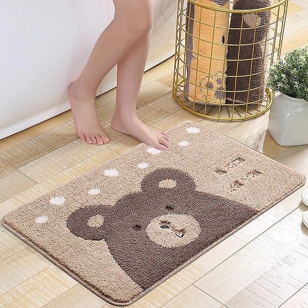 Sea Whales-bath Mat Non-slip Absorbent Bathroom Mat Skin-friendly Soft Bath Carousel 5