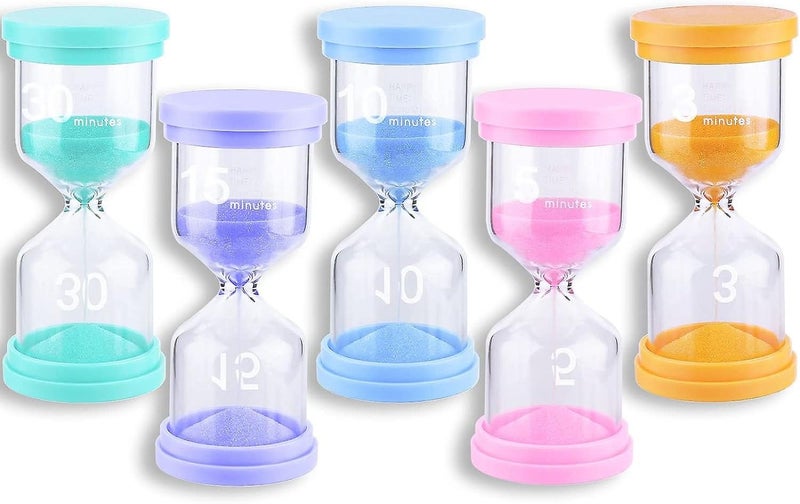 5 Color Hourglass Timer 351015 And 30 Minutes Hourglass Kitchen Timer Co Carousel 1