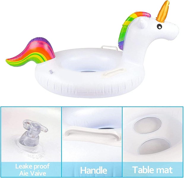 The Rainbow Horse Swimming Ringkids Inflatable Pool Buoybaby Pool Seatbaby Carousel 2