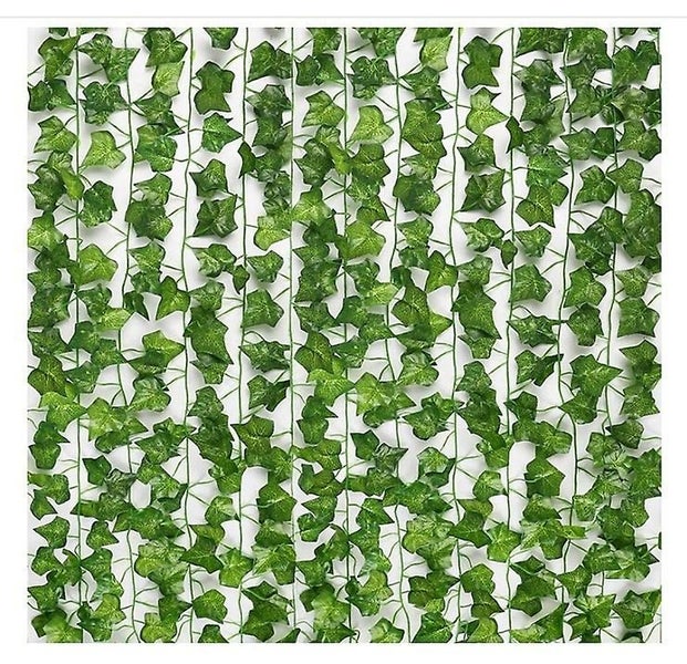12 Pcs Fake Ivy Fake Vines Silk Ivy Wreath Green Faux Green Hanging Plant Vin Carousel 4