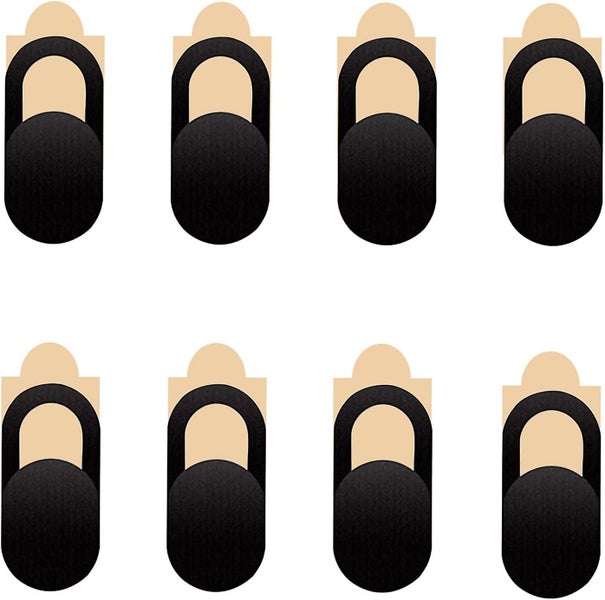 8 Pieces Slide Webcam Cover black Ultrathin Front Camera Cover Protects Ca Carousel 1