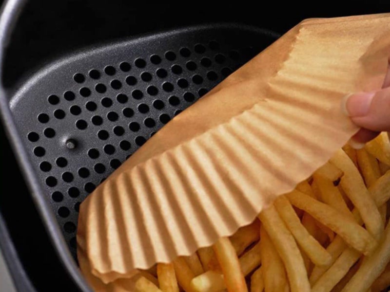 200Pcs Air Fryer Liners Non-stick Disposable Liners Baking Paper Carousel 9