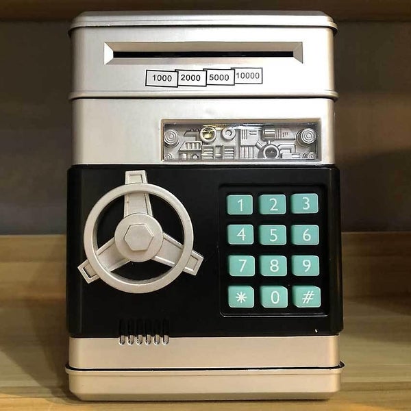 Electronic Money Box For Kids 3-12 Years Oldsafe Piggy Bank With Code Money B Carousel 2
