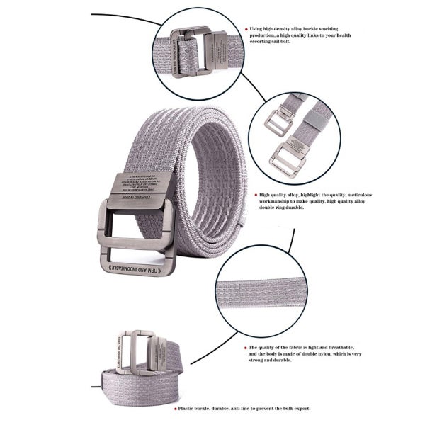 Military Equipment Tactical Belt Man Double Ring Buckle Thicken Canvas Belts62957610734722114