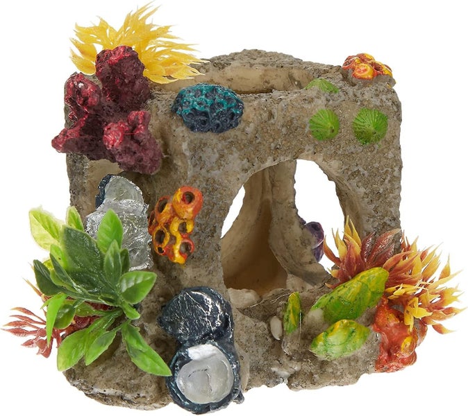 Polyresin Cube Habitat Aquarium Decor Size S 10 X 11 X 11 Cm Carousel 1