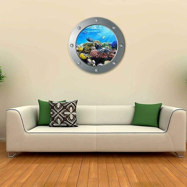 Submarine Porthole Ocean World Submarine 3d Wall Sticker Carousel 5