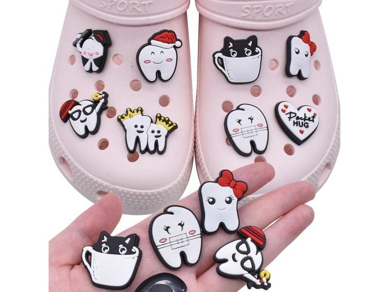 Dentist Shoe Charms For Crocs Accessories Sandals Men Clogs Pins Women Badges Carousel 2