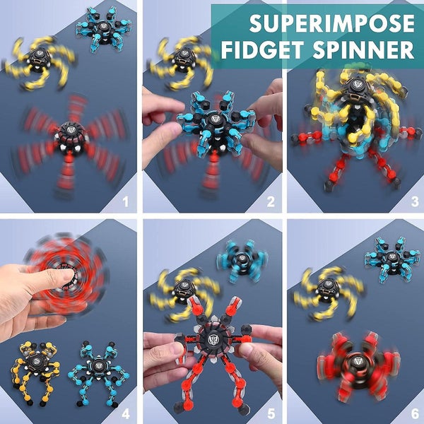 New Transformable Fidget Spinner Toy Fun Diy Fingertip Toys Mechanical Finge Carousel 5