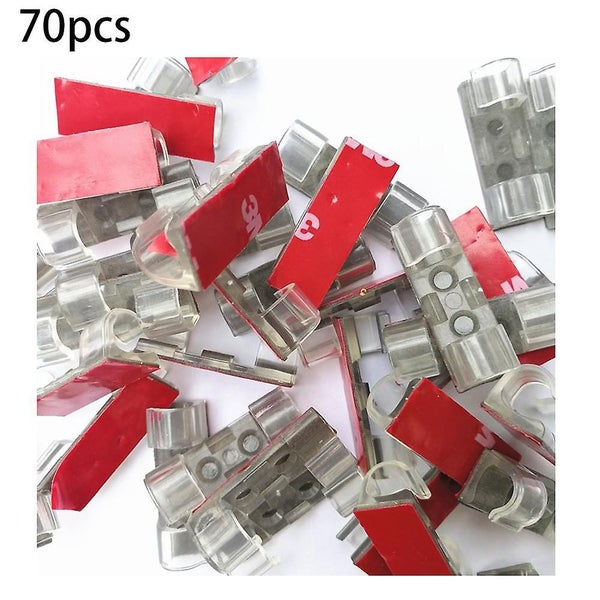 70pcs Adhesive Cable Clips Self Adhesive Cable Tie Electrical Cable Tidy Cli Carousel 1