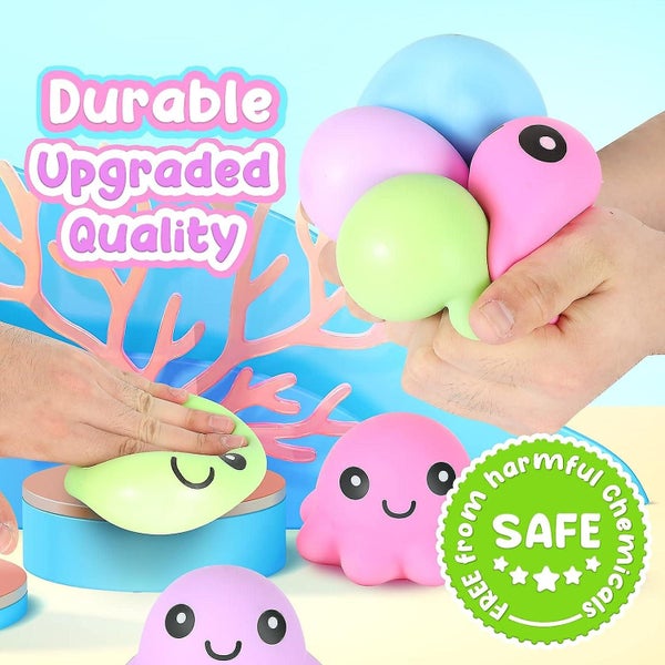 Stress Ball For Kids Octopus Nedo Soft Fidget Stress Ball 4 Pack Lesong Stre Carousel 5
