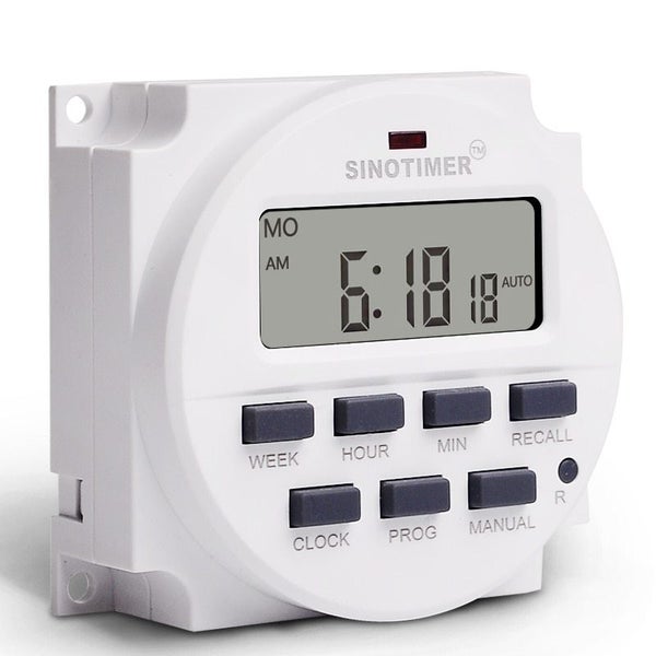 Programmable 7 days Dig Timer Switch SINO TM618N-3 OC6 Carousel 2