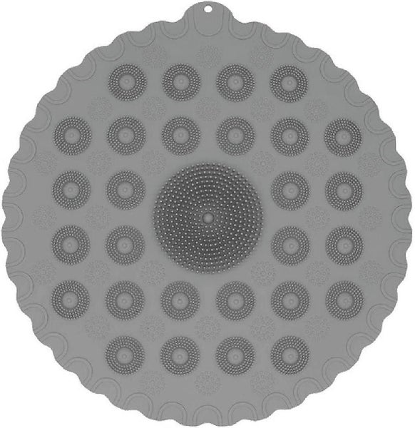 Non-slip Round Shower Mat Silicone Massage Bath Mat For Shower Cabin Bathroom Carousel 1