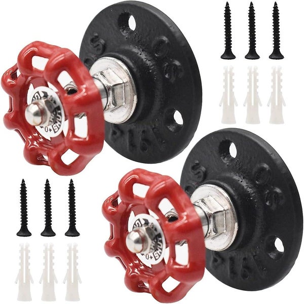 2 Pieces Industrial Retro Bathrobe Wall Mount Retro Bathrobe Hanger Vintage Ru Carousel 1