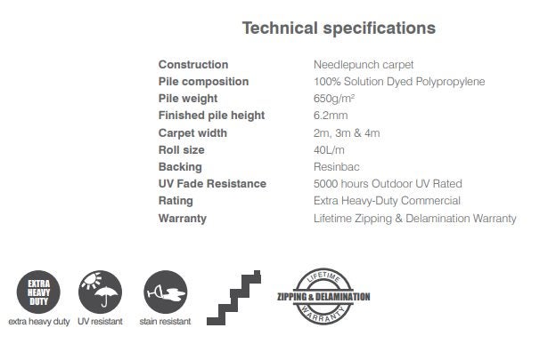 Garage Carpet, Jazz 5000 UV - 6 metres (3 metres wide) Carousel 3