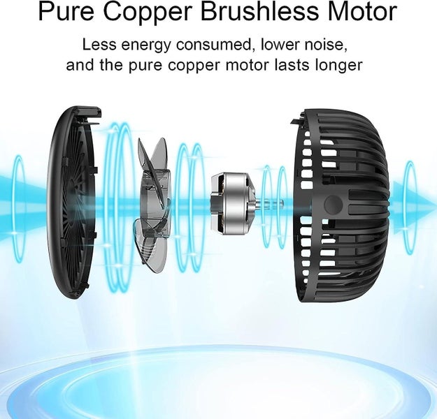 Mini Usb Fan Desk Usb Fan With Clip Portable Rechargeable 360 Rotation With 3 Carousel 2