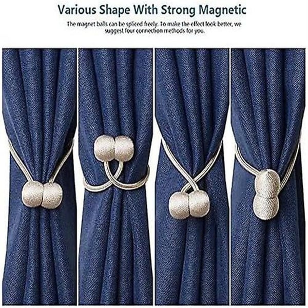 graycurtain Tiebacks Magnetic Curtain Tieback Magnetic Braiding Curtains Buc Carousel 2