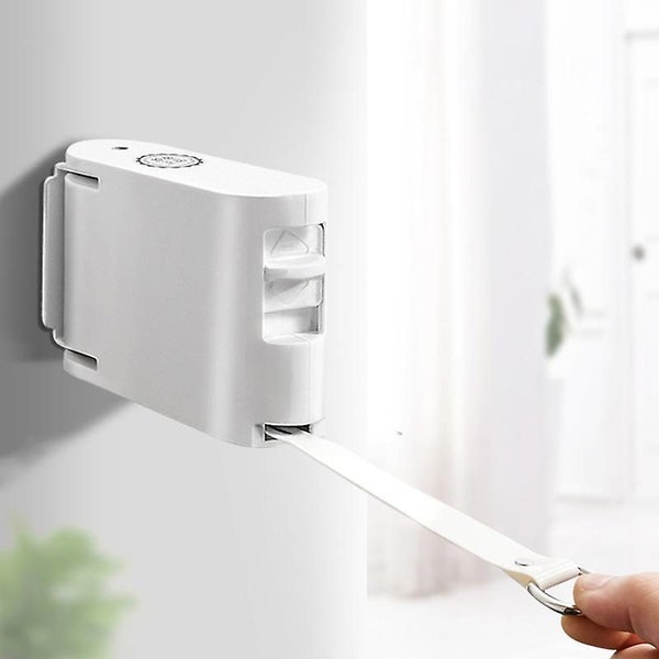White Retractable Clothesline 1 To 2 Clothes Line Winder With 4.2m Laundry Ho Carousel 1