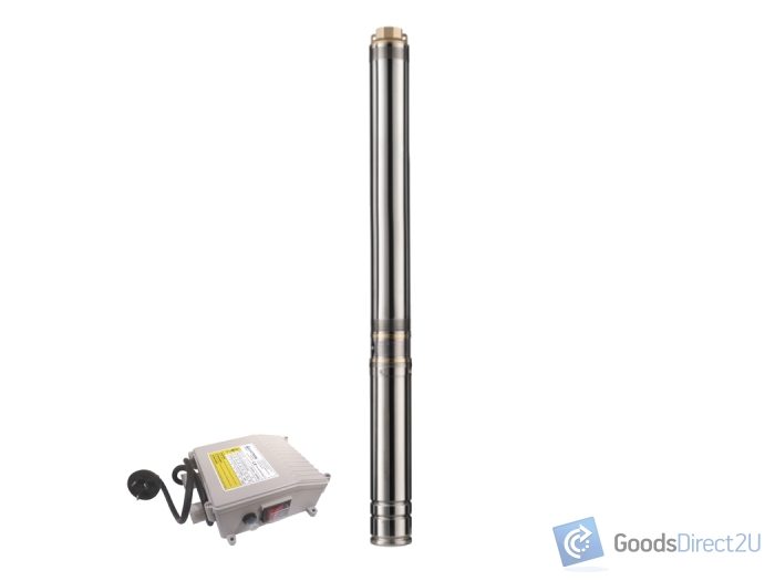 Water Pump - Submersible Borehole, Pipe 19mm (0.75"), Bore 54mm, 370W Carousel 1