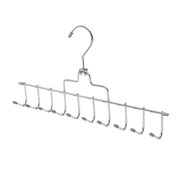 Chrome Metal Accessory Hanger For Belts Ties And Jewellery With 10 Individual Carousel 1