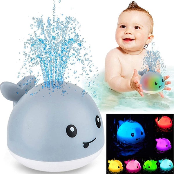 Baby Bath Toy Whale Automatic Spray Water Bath Toy With Led Light Toddler Se Carousel 1