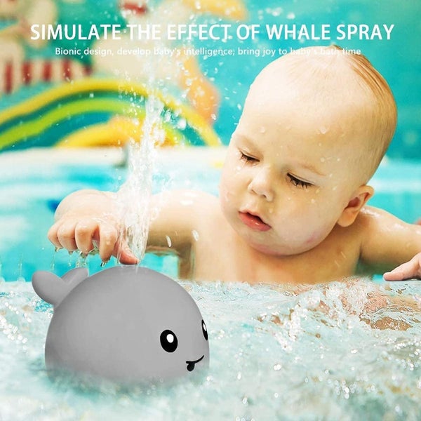 Baby Bath Toy Whale Automatic Spray Water Bath Toy With Led Light Toddler Se Carousel 2