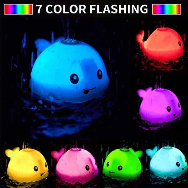 Baby Bath Toy Whale Automatic Spray Water Bath Toy With Led Light Toddler Se Carousel 5