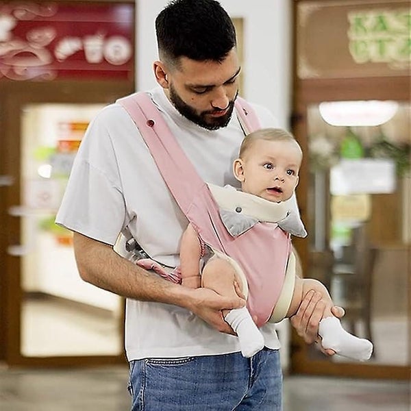 Baby Strap Pink With Pockets Four In One Easy To Wear Ergonomically Adju Carousel 5