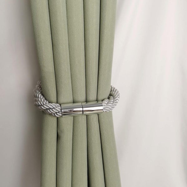 2pcs Blue Magnetic Curtain Tieback Curtain Clips Rope Curtain Holder For Decor Carousel 5