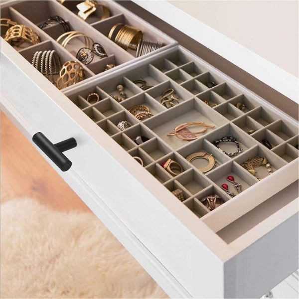 Set Of 20 Kitchen Cabinet Handle Drawer Knob Cupboard Door Black Stainless St Carousel 4