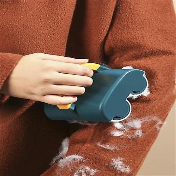 White Dual Wheel Pet Hair Epilator Carousel 2