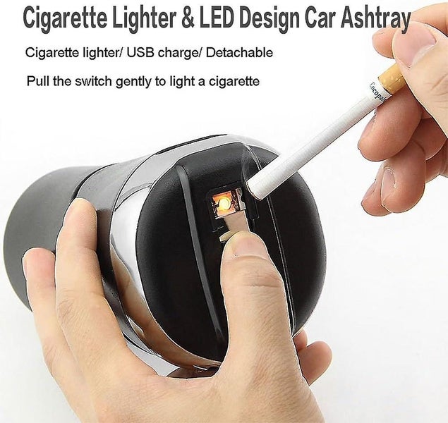 Car Ashtray Portable Cigarette Lighter 2pcs Carousel 2