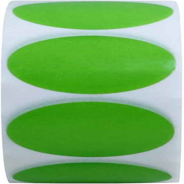 Dotted Labels 25mm Self-adhesive Natural Paper 2 Rolls Green + Red Carousel 2