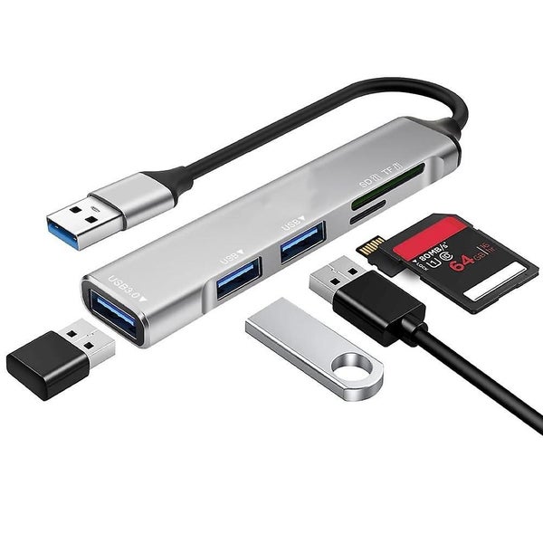 Sd/micro Sd Card Reader 5 In 1 Usb Adapter With Sd/tf Card Reader 1 Usb 3.0 Carousel 1