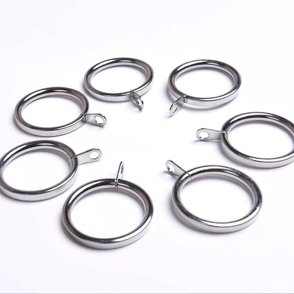 20 Pieces Large Silver Metal Curtain Ring With Buttonhole Heavy Duty Decorati Carousel 3