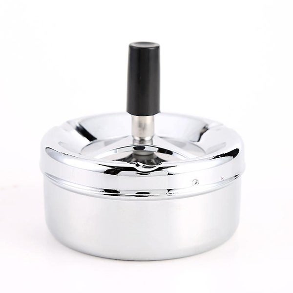 Large Rotating Ashtray Chrome Ashtray Premium Windproof Outdoor Ashtray De Carousel 5