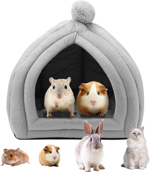 Small Animal Pet Winter Housepet Tent Cave Bed For Cats/small Dogsguinea Pig Carousel 1