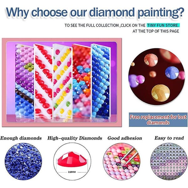 Moon Diamond Art Set For Adults Beginners And Children 30 * 40cm Diy Full D Carousel 5