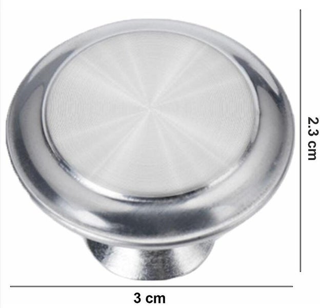 Silver 10pcs Furniture Knobs Drawer Pulls Screws Round Drawer Knobs Aluminu Carousel 5