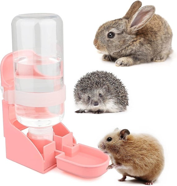 Small Animal Water Dispenser 500ml Large Capacity Automatic Rabbit Water Disp Carousel 2